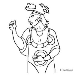 Раскраска: Ацтекская мифология (Боги и богини) #111857 - Бесплатные раскраски для печати