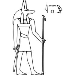 Раскраска: Египетская мифология (Боги и богини) #111132 - Бесплатные раскраски для печати