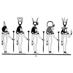 Раскраска: Египетская мифология (Боги и богини) #111135 - Бесплатные раскраски для печати