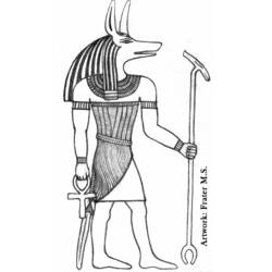 Раскраска: Египетская мифология (Боги и богини) #111138 - Бесплатные раскраски для печати