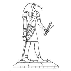 Раскраска: Египетская мифология (Боги и богини) #111140 - Бесплатные раскраски для печати