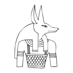 Раскраски: Египетская мифология - Бесплатные раскраски для печати