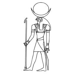 Раскраска: Египетская мифология (Боги и богини) #111173 - Бесплатные раскраски для печати