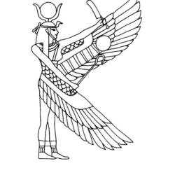 Раскраска: Египетская мифология (Боги и богини) #111175 - Бесплатные раскраски для печати