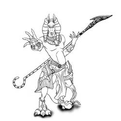 Раскраска: Египетская мифология (Боги и богини) #111220 - Бесплатные раскраски для печати