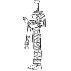 Раскраска: Египетская мифология (Боги и богини) #111229 - Бесплатные раскраски для печати