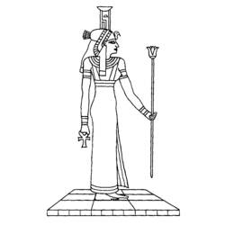 Раскраска: Египетская мифология (Боги и богини) #111230 - Бесплатные раскраски для печати