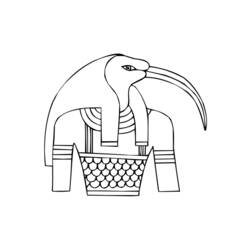 Раскраска: Египетская мифология (Боги и богини) #111250 - Бесплатные раскраски для печати