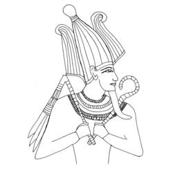 Раскраска: Египетская мифология (Боги и богини) #111325 - Бесплатные раскраски для печати