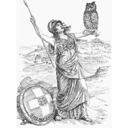 Раскраска: Греческая мифология (Боги и богини) #109885 - Бесплатные раскраски для печати