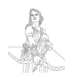 Раскраска: Греческая мифология (Боги и богини) #109888 - Бесплатные раскраски для печати