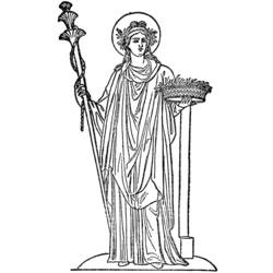 Раскраска: Греческая мифология (Боги и богини) #109900 - Бесплатные раскраски для печати