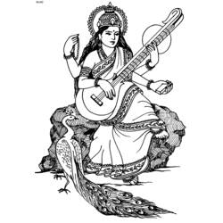 Раскраска: Индуистская мифология (Боги и богини) #109214 - Бесплатные раскраски для печати