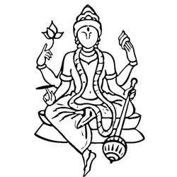 Раскраска: Индуистская мифология (Боги и богини) #109227 - Бесплатные раскраски для печати