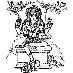 Раскраска: Индуистская мифология (Боги и богини) #109228 - Бесплатные раскраски для печати