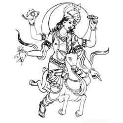 Раскраска: Индуистская мифология (Боги и богини) #109240 - Бесплатные раскраски для печати