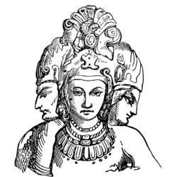 Раскраска: Индуистская мифология (Боги и богини) #109241 - Бесплатные раскраски для печати