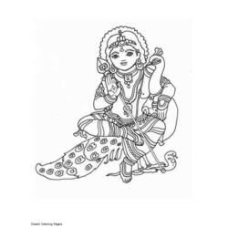 Раскраска: Индуистская мифология (Боги и богини) #109256 - Бесплатные раскраски для печати