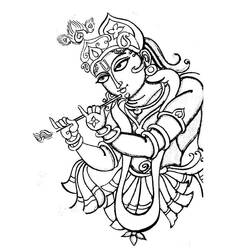 Раскраска: Индуистская мифология (Боги и богини) #109257 - Бесплатные раскраски для печати