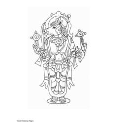 Раскраска: Индуистская мифология (Боги и богини) #109258 - Бесплатные раскраски для печати