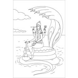 Раскраска: Индуистская мифология (Боги и богини) #109264 - Бесплатные раскраски для печати