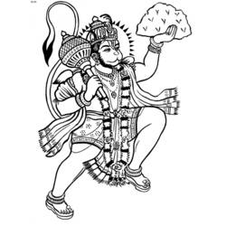 Раскраска: Индуистская мифология (Боги и богини) #109281 - Бесплатные раскраски для печати