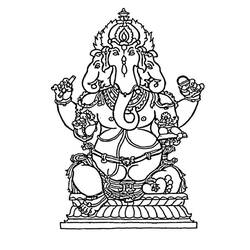 Раскраска: Индуистская мифология (Боги и богини) #109283 - Бесплатные раскраски для печати