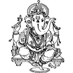 Раскраска: Индуистская мифология (Боги и богини) #109288 - Бесплатные раскраски для печати