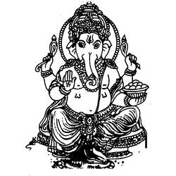 Раскраска: Индуистская мифология (Боги и богини) #109334 - Бесплатные раскраски для печати