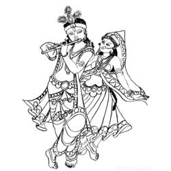 Раскраска: Индуистская мифология (Боги и богини) #109337 - Бесплатные раскраски для печати