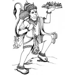 Раскраска: Индуистская мифология (Боги и богини) #109353 - Бесплатные раскраски для печати