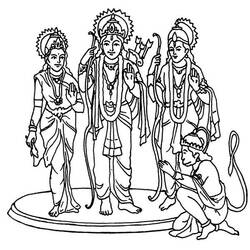 Раскраска: Индуистская мифология (Боги и богини) #109420 - Бесплатные раскраски для печати