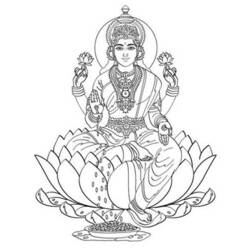 Раскраска: Индуистская мифология (Боги и богини) #109422 - Бесплатные раскраски для печати