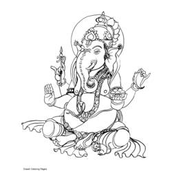 Раскраска: Индуистская мифология (Боги и богини) #109437 - Бесплатные раскраски для печати