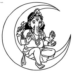 Раскраска: Индуистская мифология (Боги и богини) #109456 - Бесплатные раскраски для печати