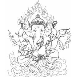 Раскраска: Индуистская мифология (Боги и богини) #109539 - Бесплатные раскраски для печати