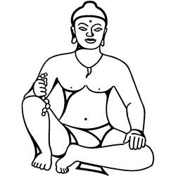 Раскраска: Мифология индуизма: Будда (Боги и богини) #89507 - Бесплатные раскраски для печати