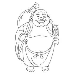 Раскраска: Мифология индуизма: Будда (Боги и богини) #89514 - Бесплатные раскраски для печати