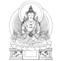 Раскраска: Мифология индуизма: Будда (Боги и богини) #89533 - Бесплатные раскраски для печати