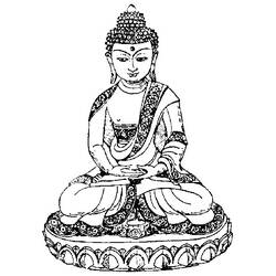 Раскраска: Мифология индуизма: Будда (Боги и богини) #89549 - Бесплатные раскраски для печати