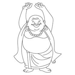 Раскраска: Мифология индуизма: Будда (Боги и богини) #89564 - Бесплатные раскраски для печати