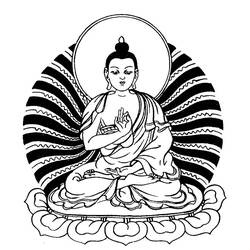 Раскраска: Мифология индуизма: Будда (Боги и богини) #89576 - Бесплатные раскраски для печати