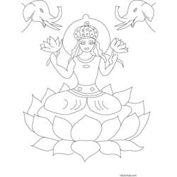 Раскраска: Мифология индуизма: Будда (Боги и богини) #89619 - Бесплатные раскраски для печати