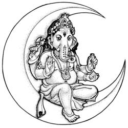 Раскраска: Индуистская мифология: Ганеш (Боги и богини) #96857 - Бесплатные раскраски для печати