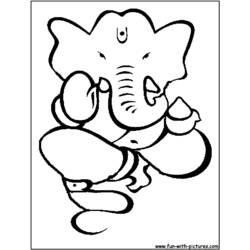 Раскраска: Индуистская мифология: Ганеш (Боги и богини) #96858 - Бесплатные раскраски для печати
