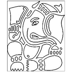 Раскраска: Индуистская мифология: Ганеш (Боги и богини) #96901 - Бесплатные раскраски для печати