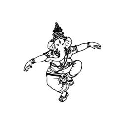 Раскраска: Индуистская мифология: Ганеш (Боги и богини) #96911 - Бесплатные раскраски для печати