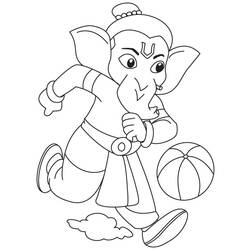 Раскраска: Индуистская мифология: Ганеш (Боги и богини) #96913 - Бесплатные раскраски для печати