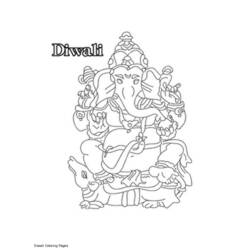 Раскраска: Индуистская мифология: Ганеш (Боги и богини) #96925 - Бесплатные раскраски для печати