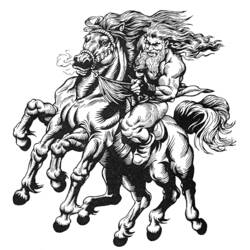 Раскраска: Скандинавская мифология (Боги и богини) #110445 - Бесплатные раскраски для печати